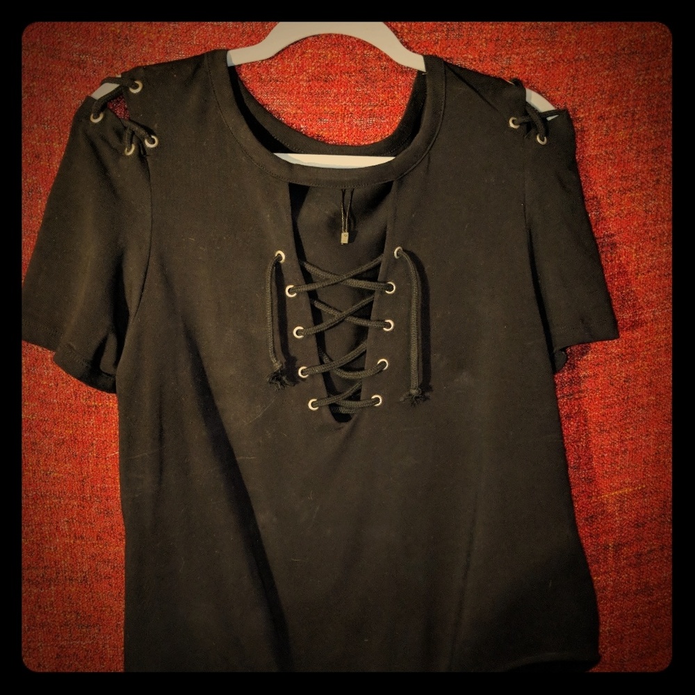Lace up bodysuit.
